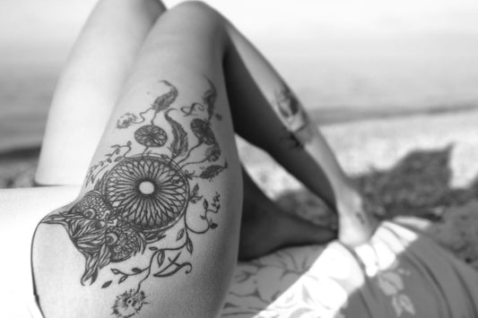 leg tattoo